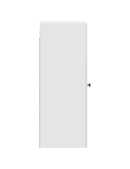 Mobiletto a muro Bianco Lucido 33 x 34,5 x 90 cm