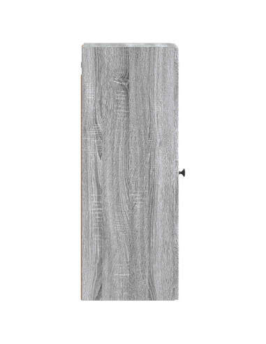 Mobiletto a muro Sonoma grigio 33 x 34,5 x 90 cm