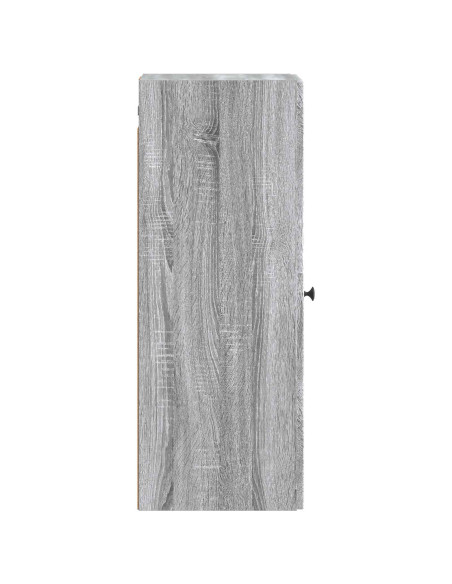 Mobiletto a muro Sonoma grigio 33 x 34,5 x 90 cm