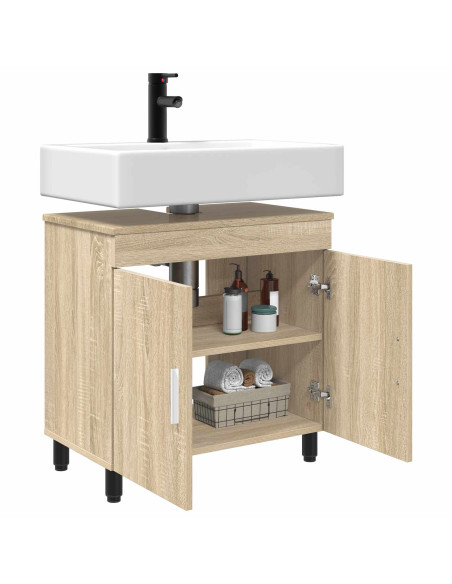 Mobiletto da bagno Rovere Sonoma 60 x 35 x 60 cm