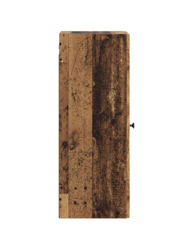 Mobiletto a muro Legno antico 33 x 34,5 x 90 cm