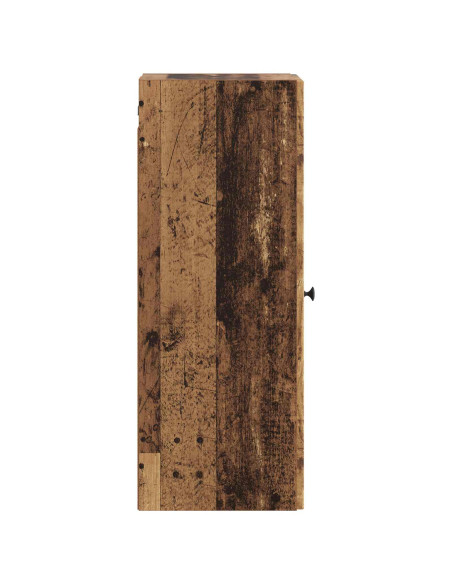 Mobiletto a muro Legno antico 33 x 34,5 x 90 cm