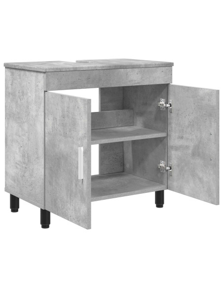 Mobiletto da bagno Grigio Cemento 60 x 35 x 60 cm