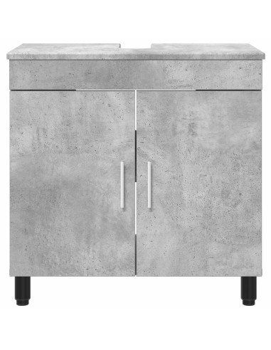 Mobiletto da bagno Grigio Cemento 60 x 35 x 60 cm