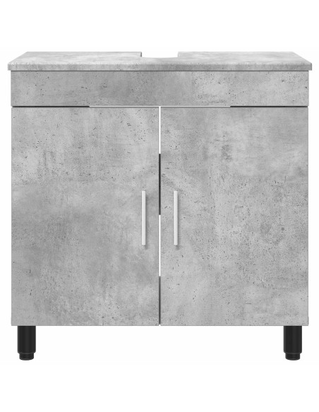 Mobiletto da bagno Grigio Cemento 60 x 35 x 60 cm