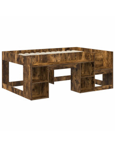 Telaio del letto con storage Rovere Fumo 80 x 160 cm 2