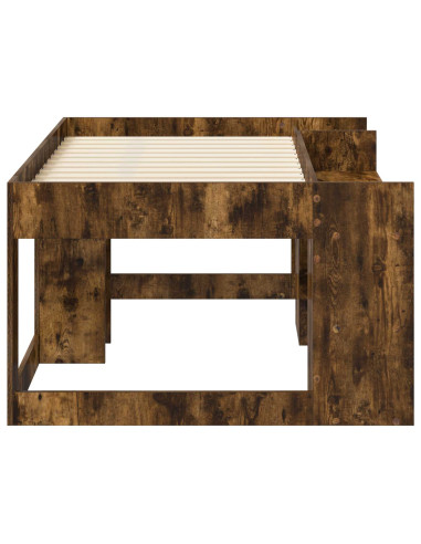Telaio del letto con storage Rovere Fumo 80 x 160 cm