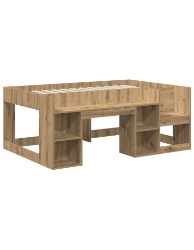 Telaio del letto con storage Rovere Artigianale 80 x 160 cm