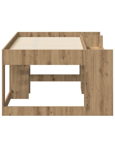 Telaio del letto con storage Rovere Artigianale 80 x 160 cm