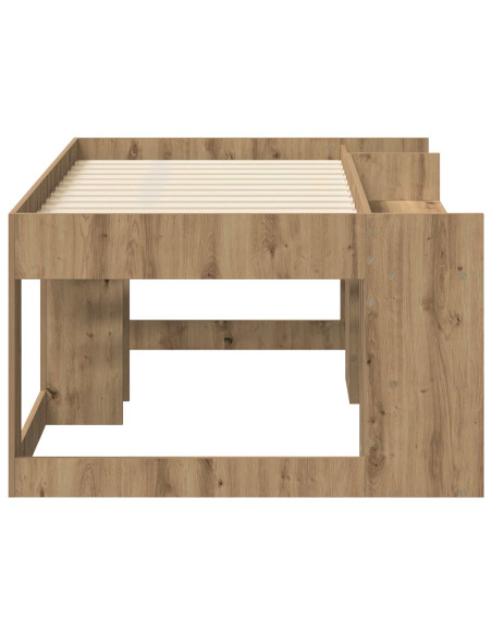 Telaio del letto con storage Rovere Artigianale 80 x 160 cm