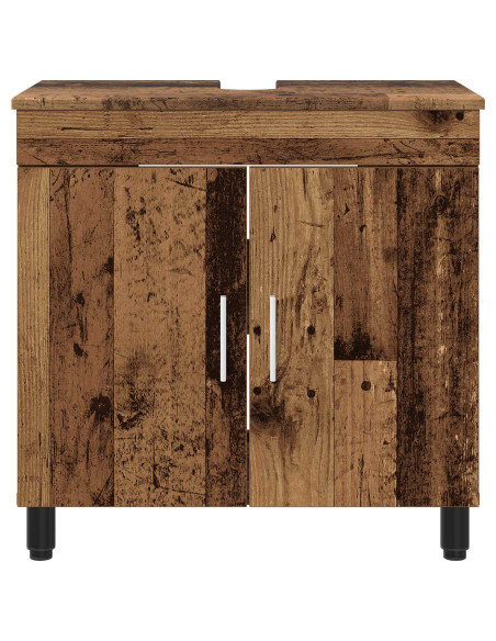 Mobiletto da bagno Legno antico 60 x 35 x 60 cm