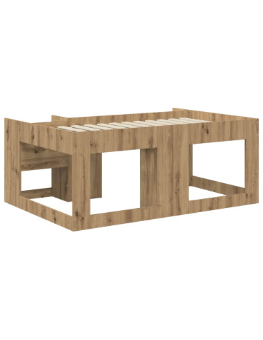 Telaio del letto con storage Rovere Artigianale 80 x 160 cm