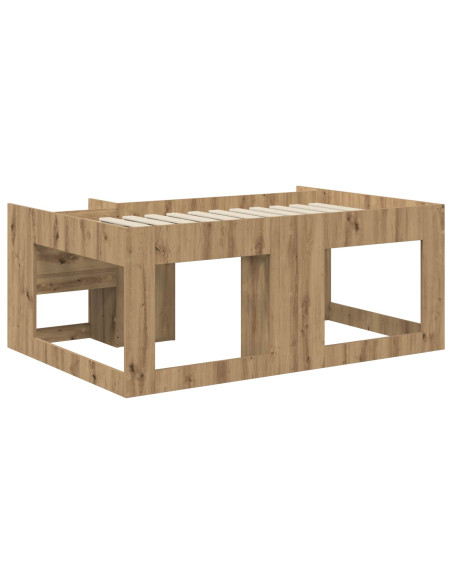 Telaio del letto con storage Rovere Artigianale 80 x 160 cm