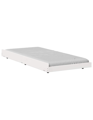 Struttura del letto Bianco 75 x 190 cm Pino massello