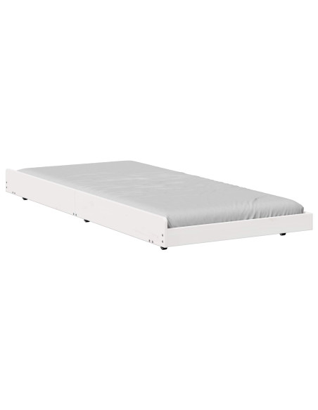 Struttura del letto Bianco 75 x 190 cm Pino massello