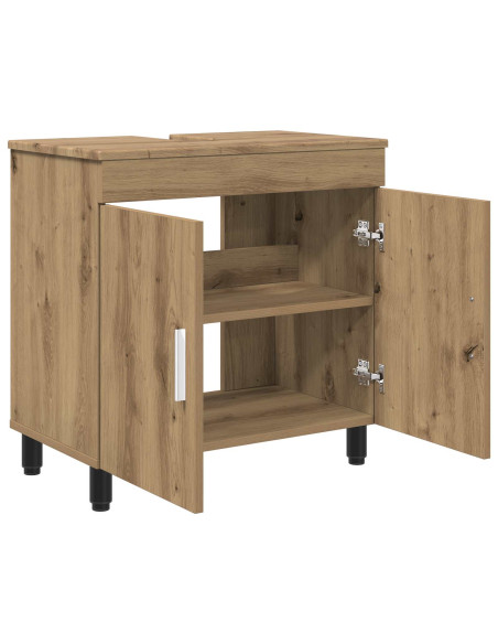 Mobiletto da bagno Rovere Artigianale 60 x 35 x 60 cm