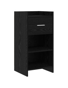 Credenza Rovere Nero 40 x 36 x 80 cm Legno ingegnerizzato
