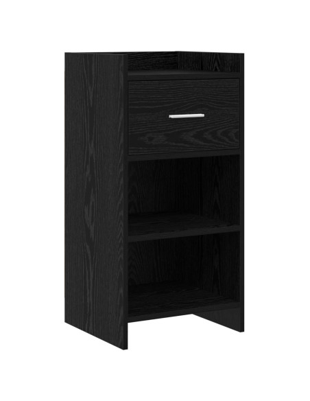 Credenza Rovere Nero 40 x 36 x 80 cm Legno ingegnerizzato