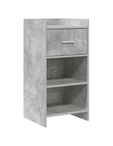 Credenza Grigio Cemento 40 x 36 x 80 cm Legno ingegnerizzato