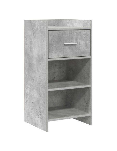 Credenza Grigio Cemento 40 x 36 x 80 cm Legno ingegnerizzato