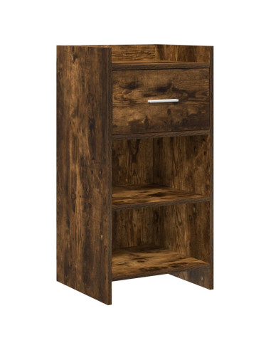 Credenza Rovere Fumo 40 x 36 x 80 cm Legno ingegnerizzato