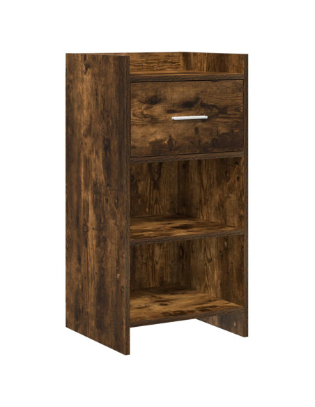 Credenza Rovere Fumo 40 x 36 x 80 cm Legno ingegnerizzato