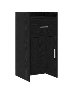 Credenza Rovere Nero 40 x 36 x 80 cm Legno ingegnerizzato