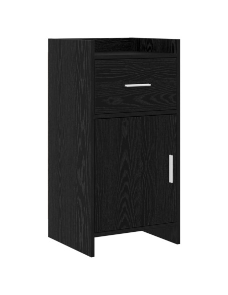 Credenza Rovere Nero 40 x 36 x 80 cm Legno ingegnerizzato