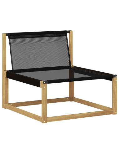 Set di divani da esterno 8 pcs Bianco e nero