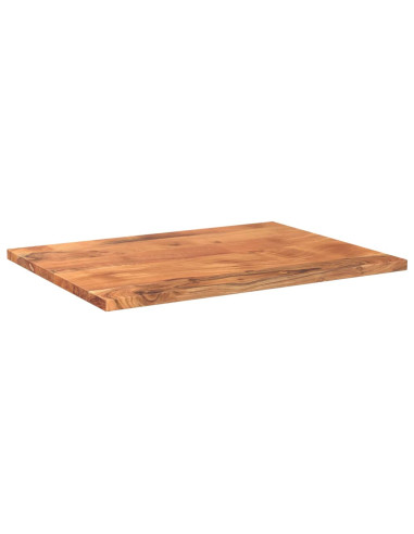 Piano per Tavolo 90x70x2,5cm Rettangolare Legno Massello Acacia