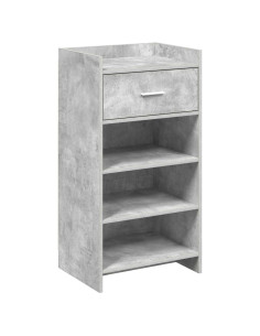 Mobile per scarpe con cassetto Grigio Cemento 48 x 36 x 92 cm