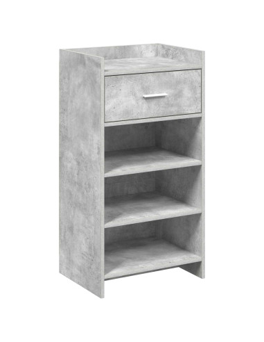 Mobile per scarpe con cassetto Grigio Cemento 48 x 36 x 92 cm