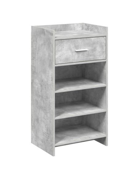 Mobile per scarpe con cassetto Grigio Cemento 48 x 36 x 92 cm