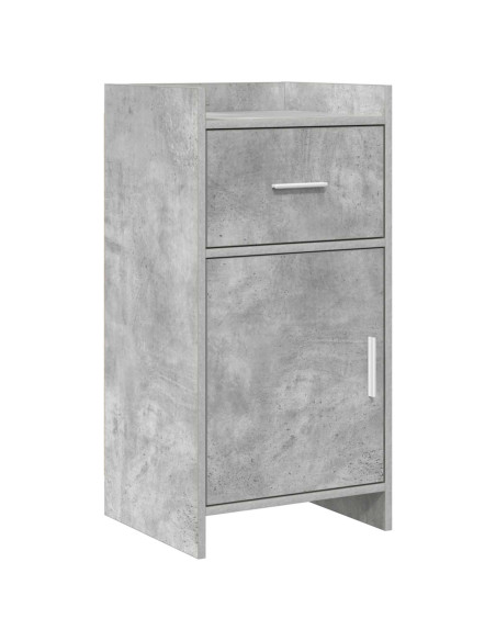Credenza Grigio Cemento 40 x 36 x 80 cm Legno ingegnerizzato
