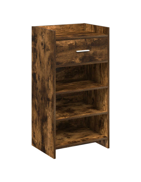 Mobile per scarpe con cassetto Rovere Fumo 48 x 36 x 92 cm