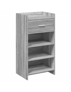 Mobile per scarpe con cassetto Sonoma grigio 48 x 36 x 92 cm