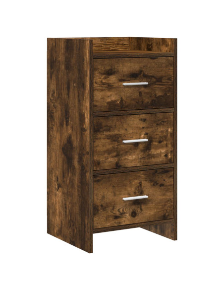 Credenza Rovere Fumo 40 x 36 x 80 cm Legno ingegnerizzato