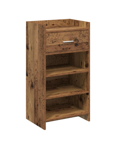 Mobile per scarpe con cassetto Legno antico 48 x 36 x 92 cm