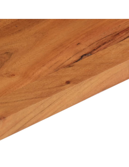 Piano Tavolo 110x80x2,5 cm Rettangolare Legno Massello Acacia