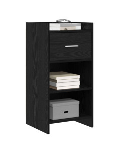Credenza Rovere Nero 40 x 36 x 80 cm Legno ingegnerizzato 2