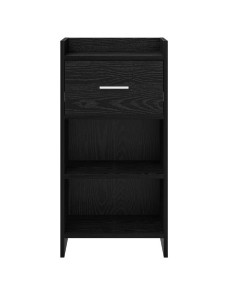 Credenza Rovere Nero 40 x 36 x 80 cm Legno ingegnerizzato