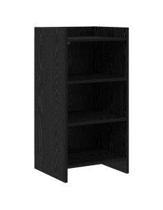 Credenza Rovere Nero 40 x 36 x 80 cm Legno ingegnerizzato