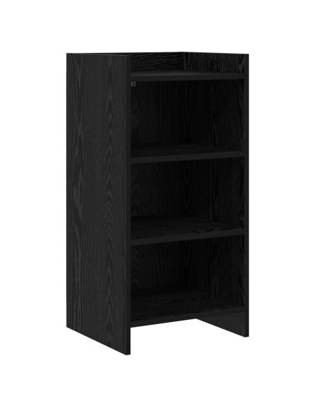 Credenza Rovere Nero 40 x 36 x 80 cm Legno ingegnerizzato