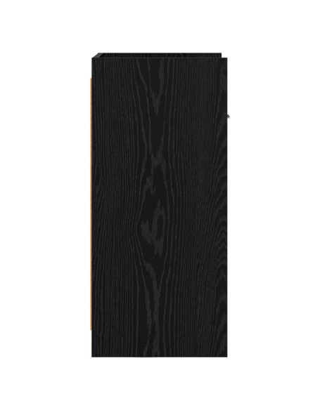 Credenza Rovere Nero 40 x 36 x 80 cm Legno ingegnerizzato