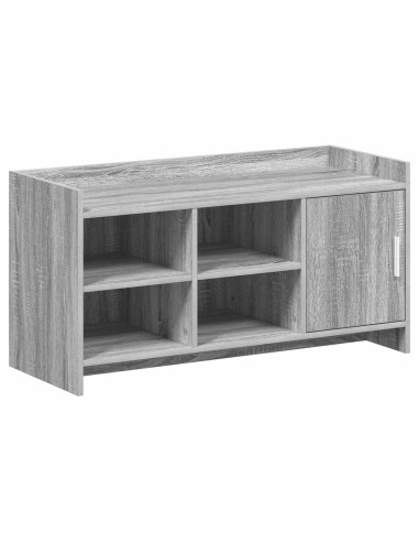 Mobile per scarpe con porta Sonoma grigio 100 x 39,5 x 51 cm