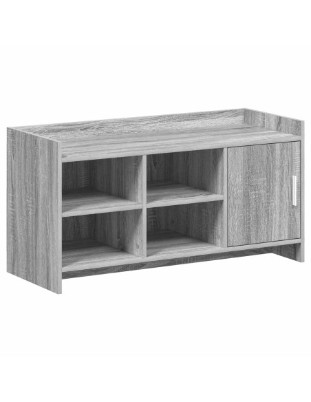 Mobile per scarpe con porta Sonoma grigio 100 x 39,5 x 51 cm