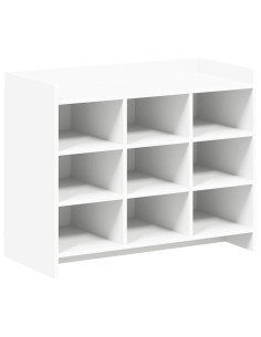 Mobile per scarpe Bianco 85 x 39,5 x 70 cm Legno ingegnerizzato