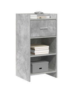 Credenza Grigio Cemento 40 x 36 x 80 cm Legno ingegnerizzato 2