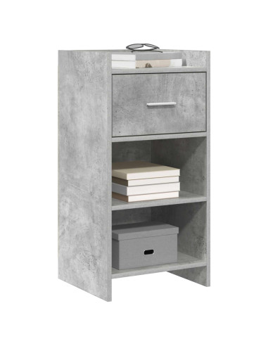 Credenza Grigio Cemento 40 x 36 x 80 cm Legno ingegnerizzato