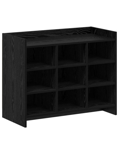 Mobile per scarpe Rovere Nero 85 x 39,5 x 70 cm